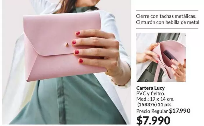Metal - Cartera Lucy PVC Y Relleno