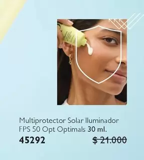 Optimals - Multiprotector Solar Iluminador Fps 50 Opt  30 Ml.