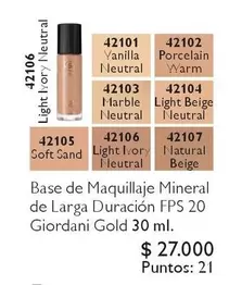 Soft - Base De Maquillaje Mineral De Larga Duracion Fps 20