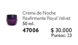 Royal - Crema De Noche Reafirmante  Velvet