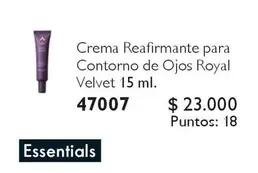 Royal - Crema Reafirmante Para Contorno De Ojos  Velvet