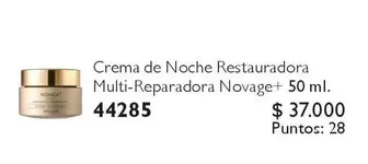 Novage - Crema De Noche Restauradora Multi-reparadora + 50 Ml. 44285