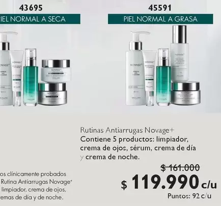 Novage - Rutinas Antiarrugas  + Contiene 5 Productos