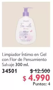 Limpiador Intimo En Gel Con Flor De Pensamiento Salvaje