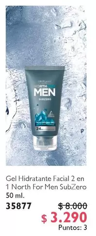 Gel Hidratante Facial 2 En 1 North For Men Subzero