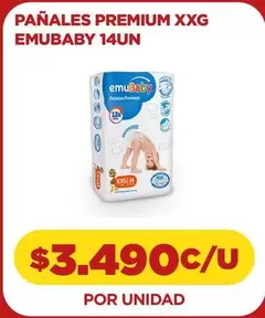 Emubaby - Pañales Premium Xxg