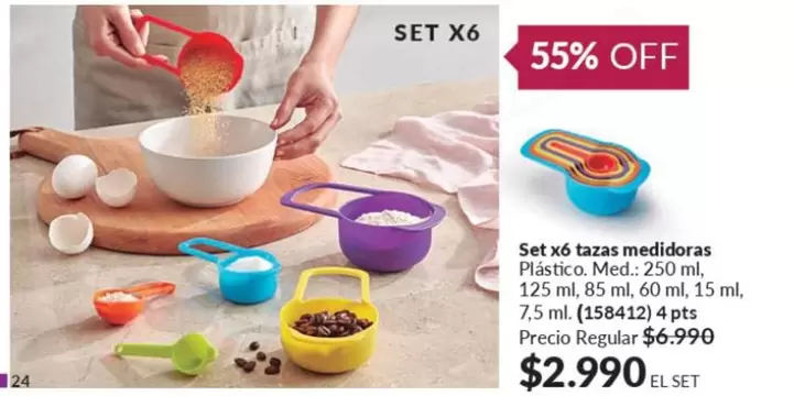 Set X6 Tazas Medidoras