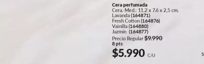 Cera perfumada