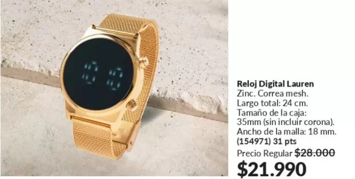 Corona - Reloj Digital Lauren