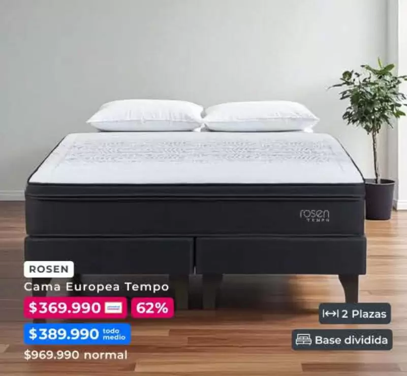 Rosen - Cama Europea Tempo 62%
