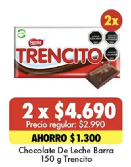 Trencito - Chocolate De Leche Barra