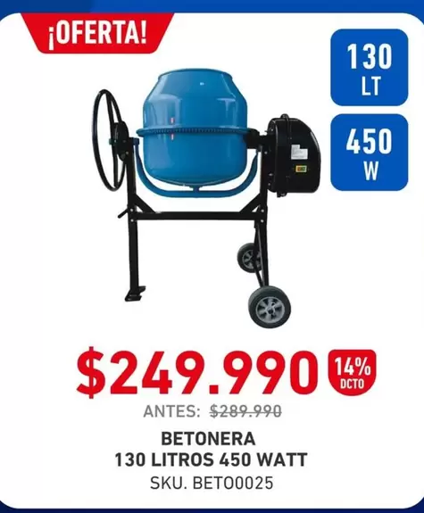 130 Litros 450 Watt