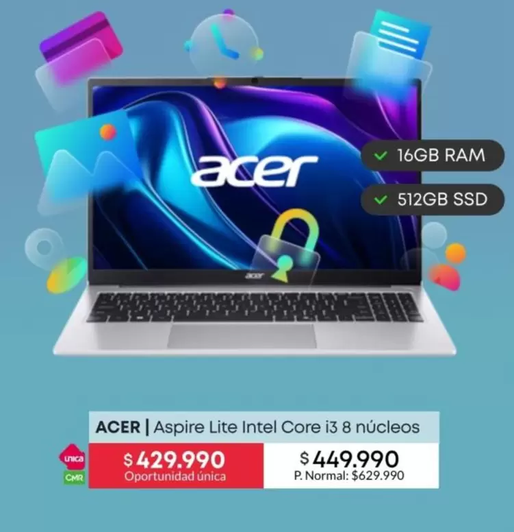 Acer - Aspire Lite Intel Core I3 8 Nucleos