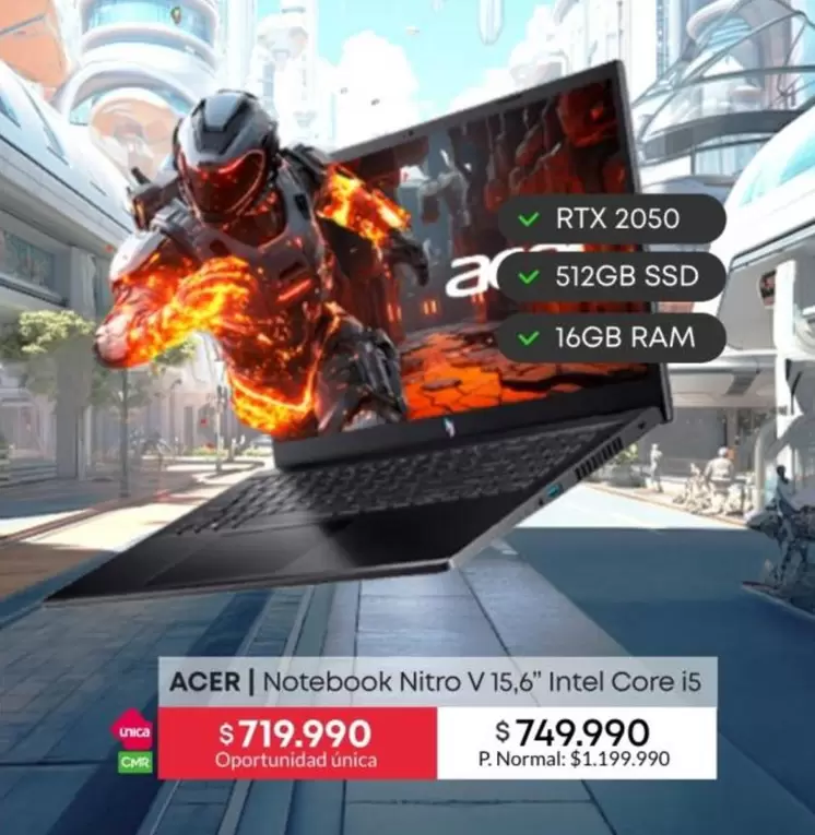 Acer -  | Notebook Nitro V15,6" Intel Core I5