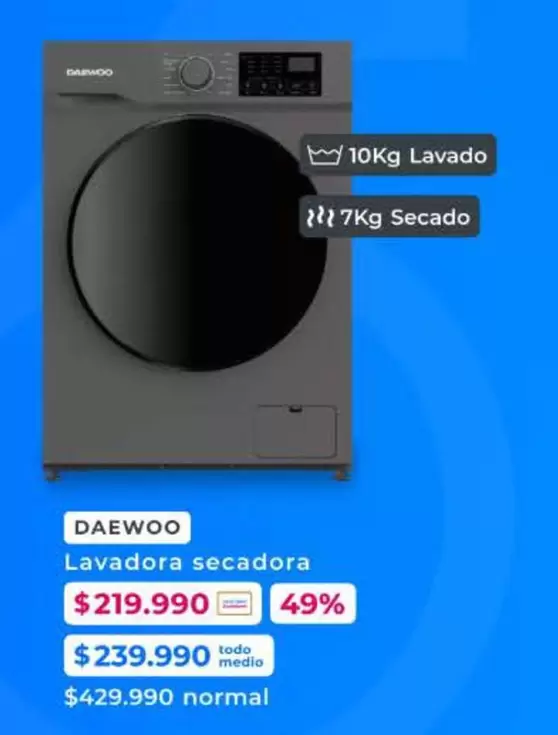 Daewoo - Lavadora Secadora