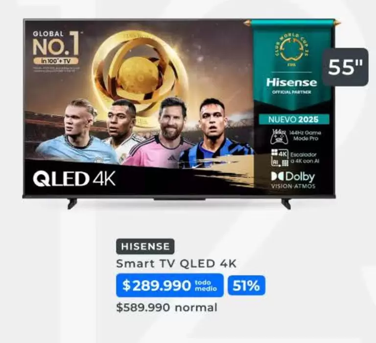 Hisense - Smart Tv Qled 4k