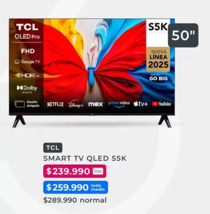 TCL - Smart Tv Qled