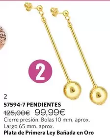 Plata De Primera Ley Banada En Oro