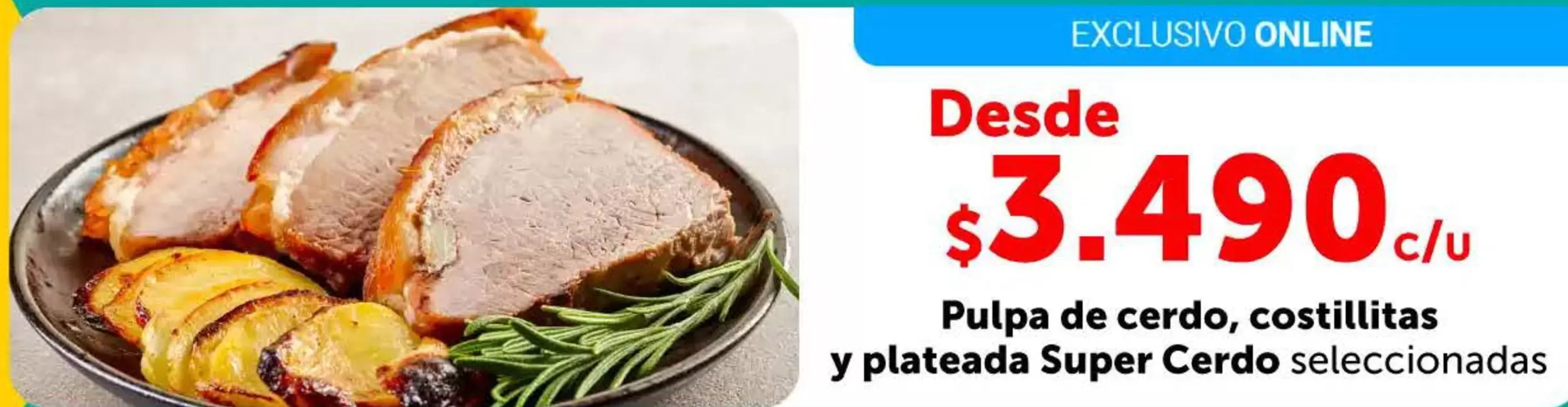 Pulpa De Cerdo, Costilitas Y Plateada Super Cerdo Seleccionadas