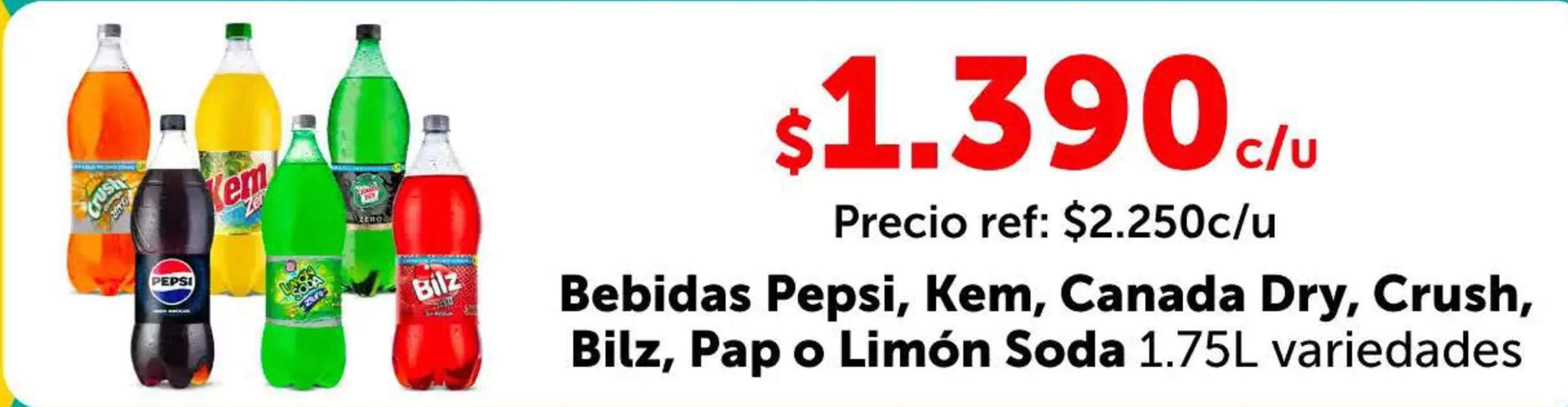 Crush - Bebidas Pepsi, Kem, Canada Dry, , Bilz, Pap O Limon Soda