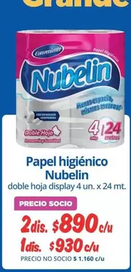Nubelin - Papel Higiénico