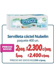 Nubelin - Servilleta Cóctel