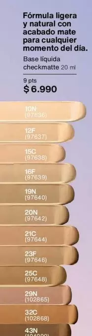 Formula Ligera Y Natural Con Acabado Mate Para Ental Natural De Dia