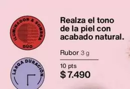 Duo - Realza El Tono De La Piel Con Acabado Natural