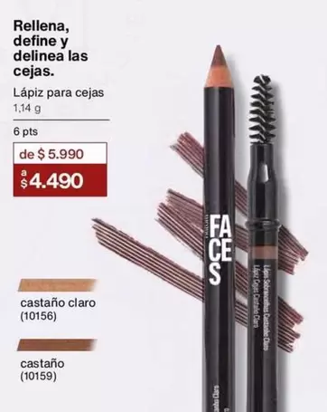 Castaño - Rellena, Define Y Delinea Las Cejas