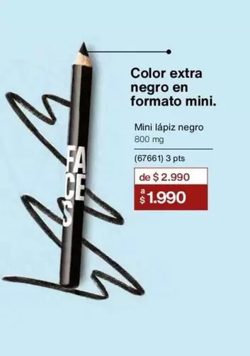 Color Extra Negro En Formato Mini