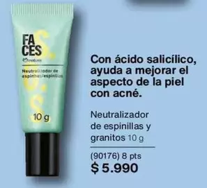 Neutralizador De Espinillas Y Granitos