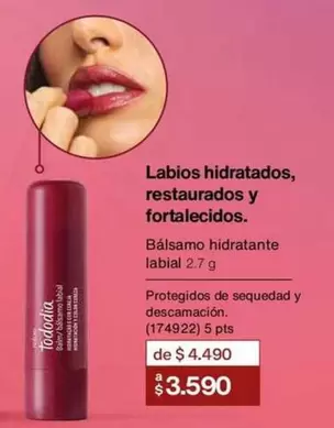 Tododía - Lábios Hidratados, Restaurados Y Fortalecidos