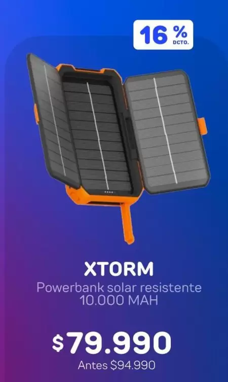 xtrem - Powerbank Solar Resistente