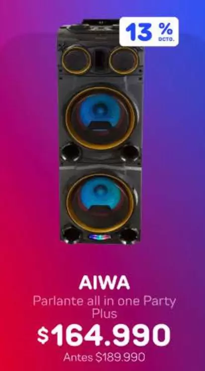 Aiwa - Parlante All In One Party Plus
