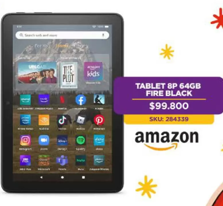 Tablet 8p 64gb Fire Black