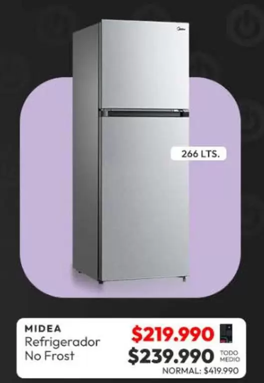 Midea - Refrigerador No Frost