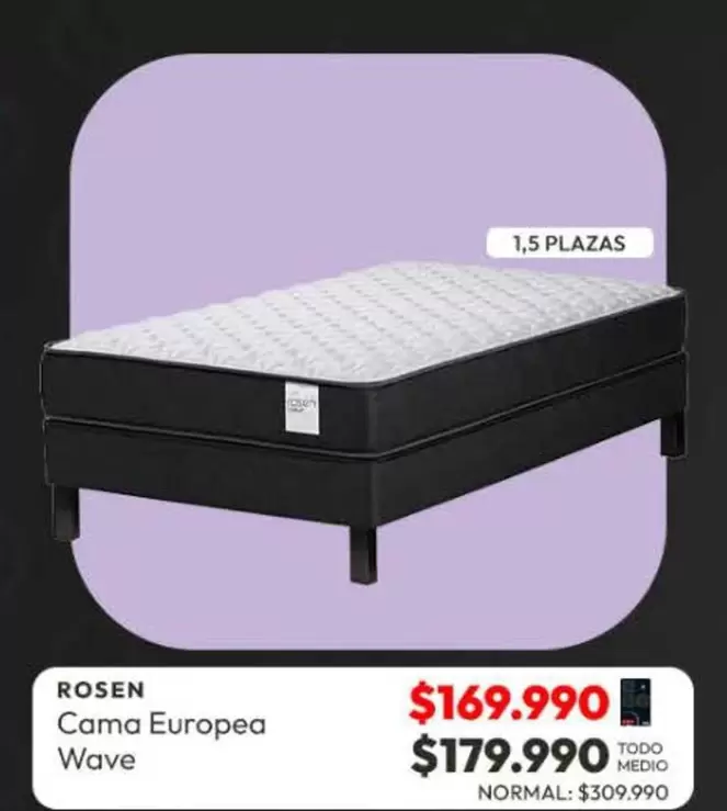 Rosen - Cama Europea Wave
