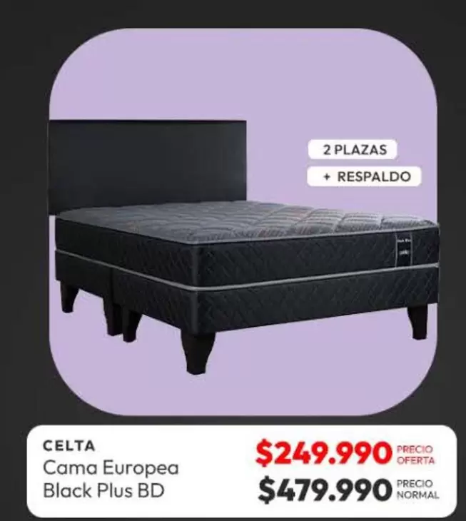 Celta - Cama Europea Black Plus Bd