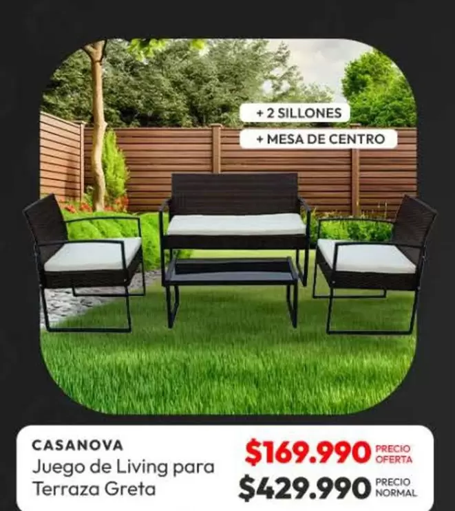 Juego De Living Para Terraza Greta