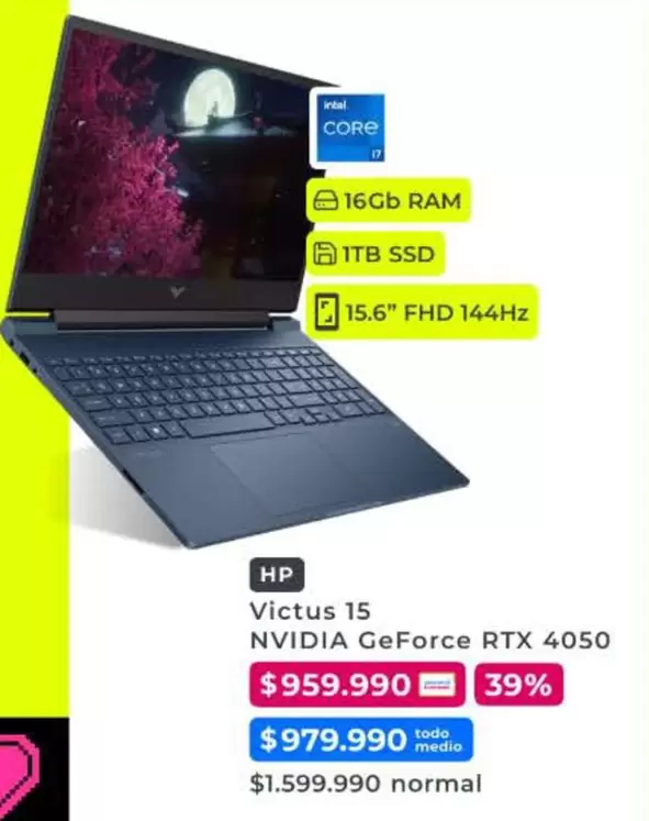 HP - Victus 15 Nvidia Geforce Rtx 4050