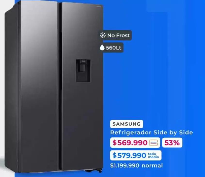 Samsung - Refrigerador Side By Side