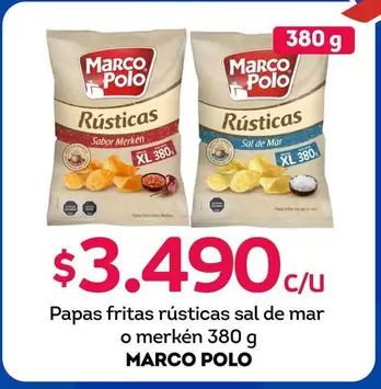 Marco Polo - Papas Fritas Rústicas Sal De Mar O Merken