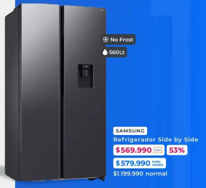 Samsung - Refrigerador Side By Side