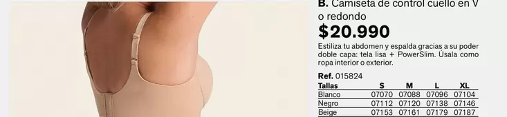 Control - Camiseta De  Cuello Env O Redondo