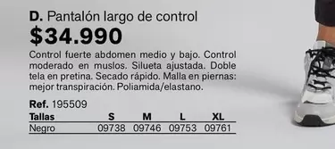 Control - Pantalón Largo De