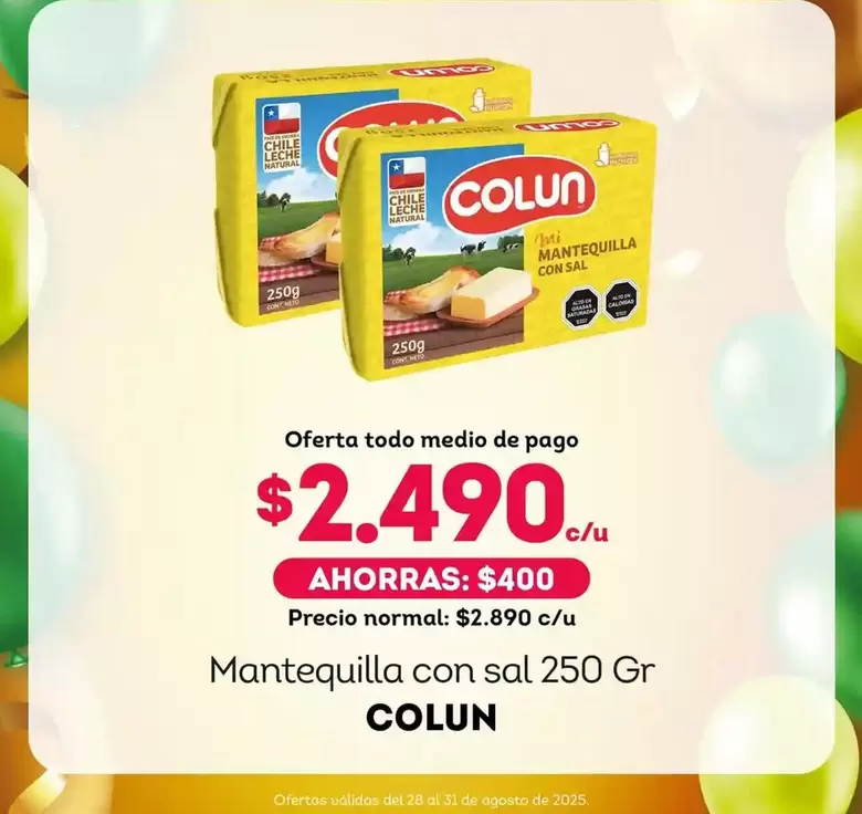 Colun - Mantequilla Con Sal
