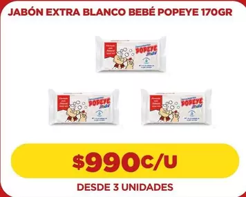 Popeye - Jabón Extra Blanco Bebé