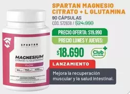 Club - Spartan Magnesio Citrato + L Glutamina