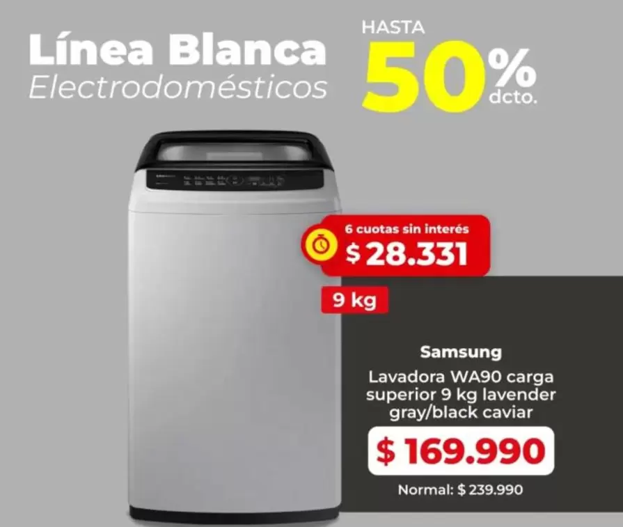 Samsung - Lavadora Wvao