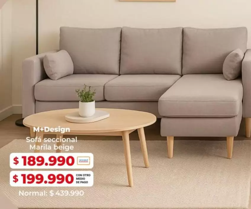 Sofa Sec Nacional Marila Beige